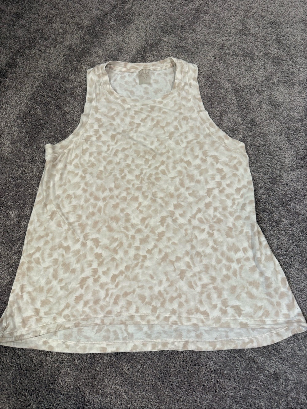 Calia Leopard Print Tank Top - Cream Size Large